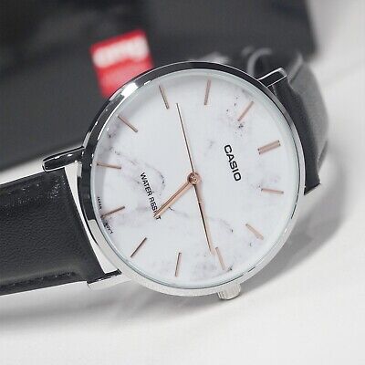 Montre Analogique Casio Homme - MTP-VT01LM-7A - Bracelet en Cuir et Résistance à l'Eau - Verre Minéral - Design Sophistiqué