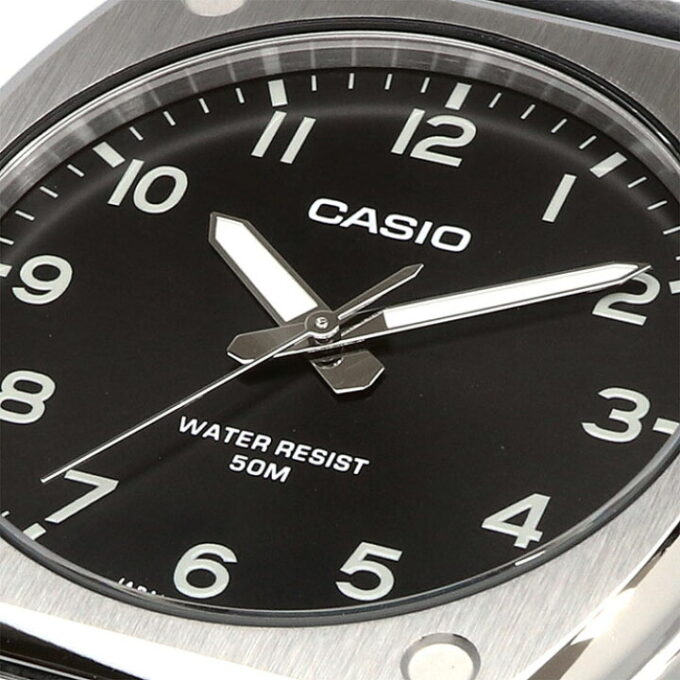 Montre Classique - Casio - Homme - Design Élégant, Bracelet Cuir, Résistante à lEau, Mouvement Quartz - Noir - Référence MTP-E730L-1AVDF