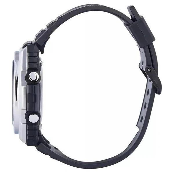 montre casio homme 100m resistante à l'eau acier inoxydable heure mondiale/compte à rebours/calendrier automatique/alarmes multiples/chronographe 100 sec batterie de 10 ans mwq 100 1avdf