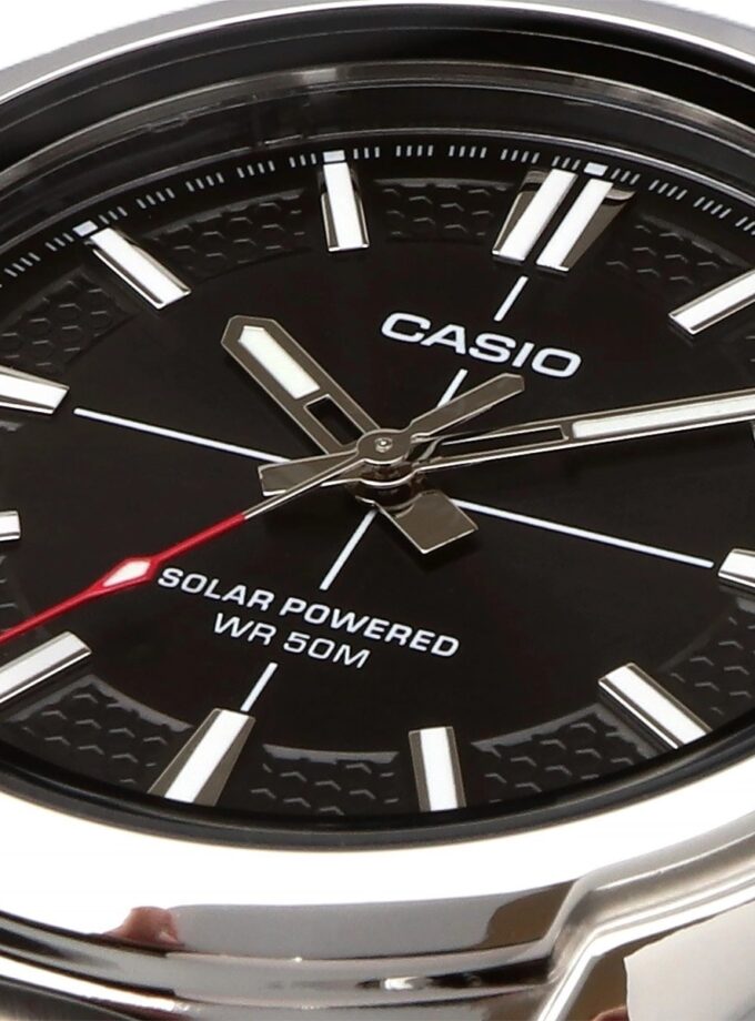 montre classique casio homme design Élégant, bracelet acier inoxydable, résistance à leau, mouvement quartz acier argent référence mtp rs100d 1avdf