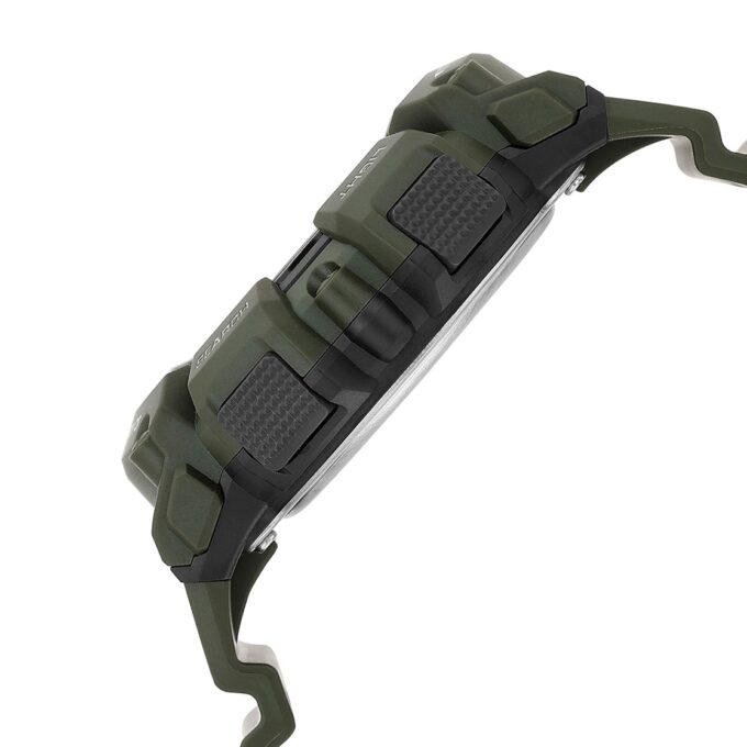 Montre CASIO - Montre numérique pour Jeunes, Hommes et Femmes - WS -1500H-3BVDF - Double Fuseau Horaire - Vert