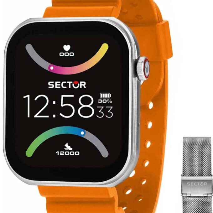 aiwatch_R3251295003 - Montre Connectée Homme - Sector S03 - Quartz, Étanche 5ATM, Bracelet Métal Or, Verre Minéral - Référence R3251295003