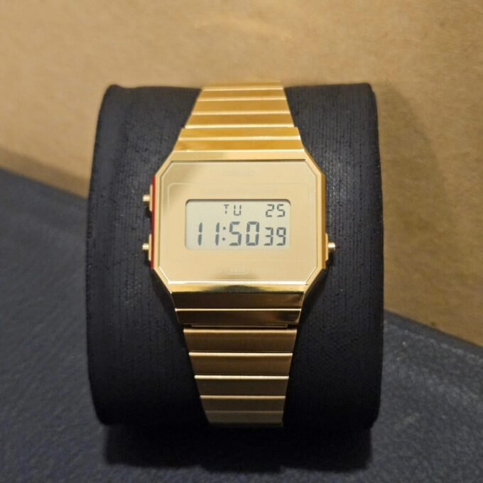 aiwatch_A700WEVG-9ADF - Montre Classique Homme/Femme Casio A700WEVG-9ADF - Bracelet Acier Inoxydable, Affichage Digital, Étanche, Style Vintage - Argent - Référence A700WEVG-9ADF