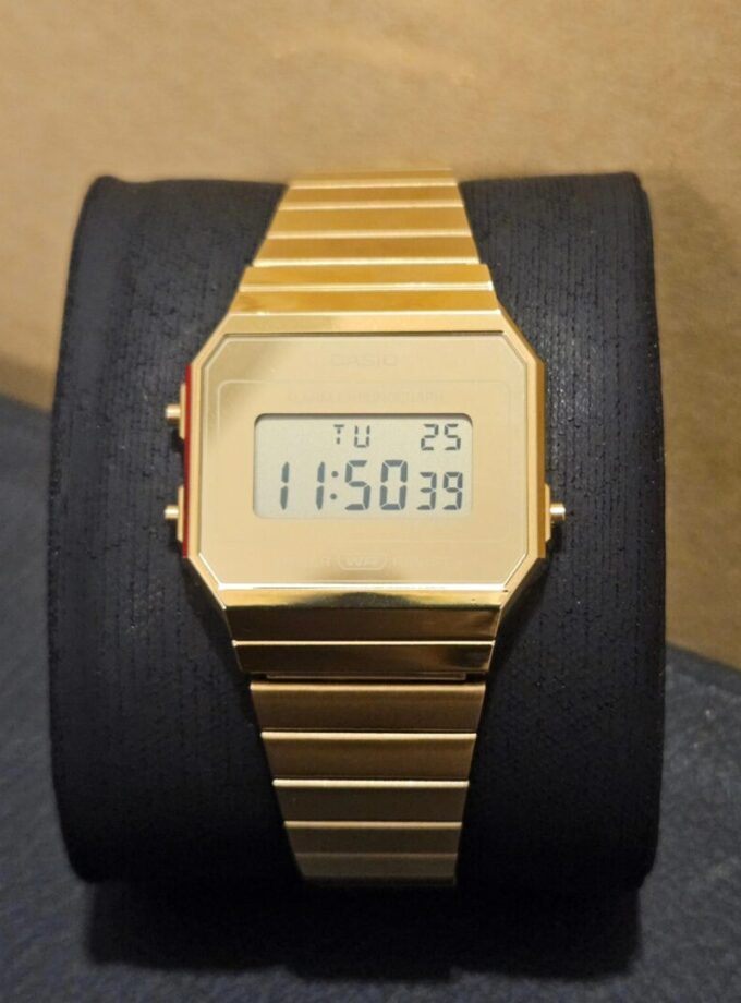 aiwatch_A700WEVG-9ADF - Montre Classique Homme/Femme Casio A700WEVG-9ADF - Bracelet Acier Inoxydable, Affichage Digital, Étanche, Style Vintage - Argent - Référence A700WEVG-9ADF