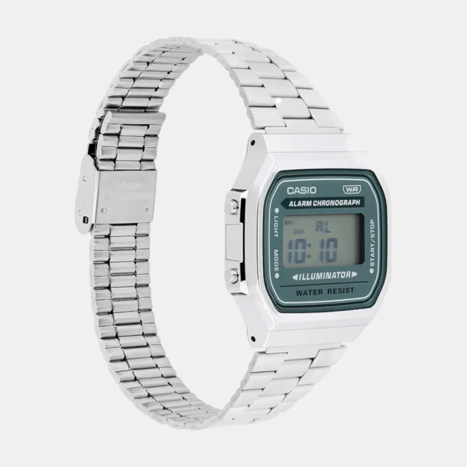 Casio Vintage - Numérique - Bracelet en Acier Inoxydable - A168WA-3AYDF