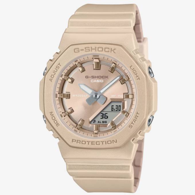 Montre Classique - CASIO G-SHOCK - GMA-P2100ST-9ADR - Unisexe - Résistante, Élégante, Polyvalente, Durable - Acier Inoxydable - Dorée