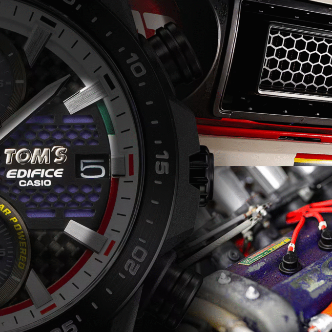 Casio Edifice x Montre Tom's Toyota EFS-S641TMS-1ADR - Motorsports en édition limitée - Cuir véritable - Solaire