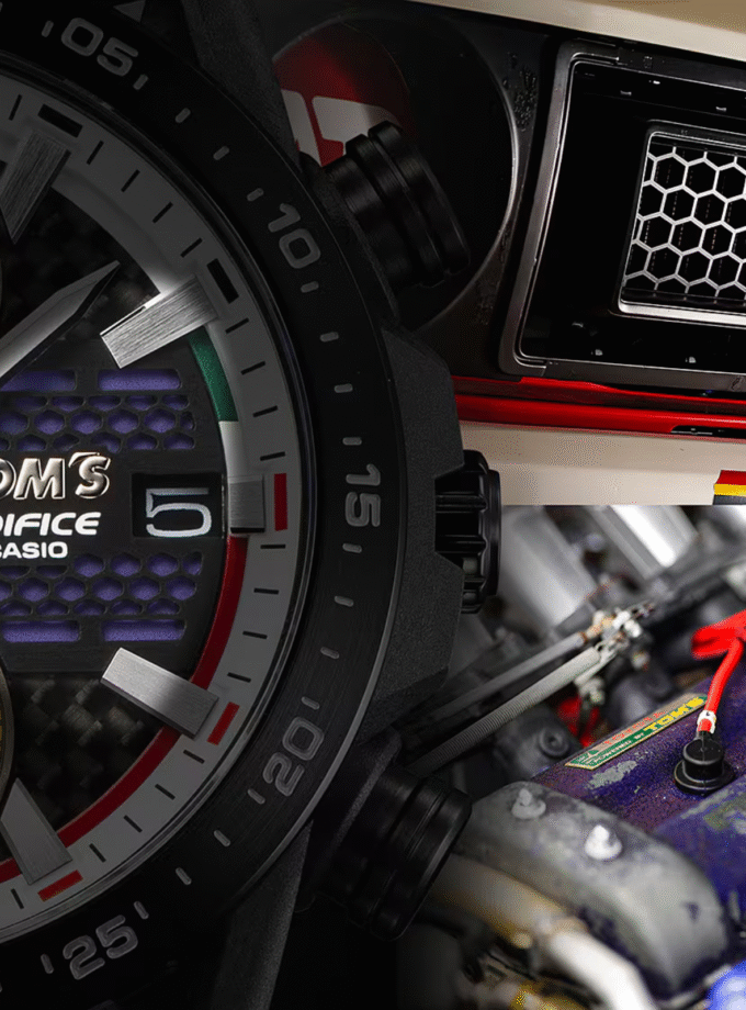 Casio Edifice x Montre Tom's Toyota EFS-S641TMS-1ADR - Motorsports en édition limitée - Cuir véritable - Solaire