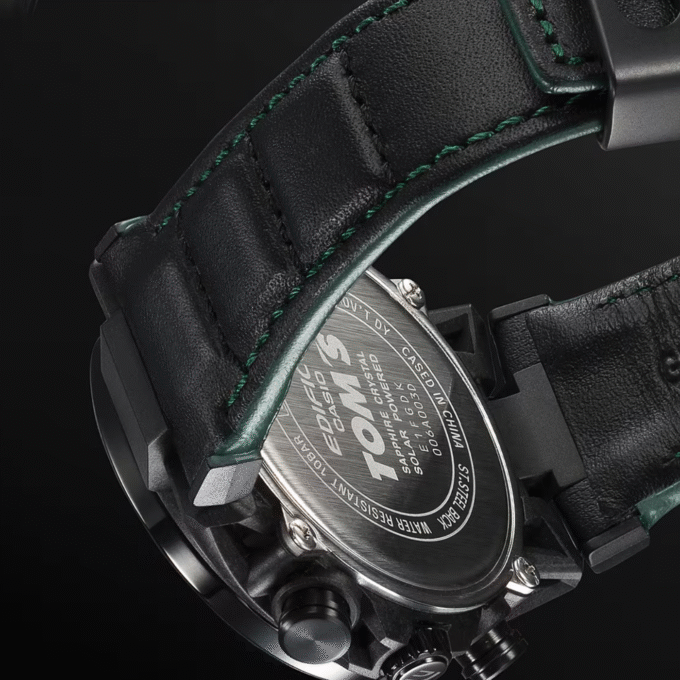 Casio Edifice x Montre Tom's Toyota EFS-S641TMS-1ADR - Motorsports en édition limitée - Cuir véritable - Solaire