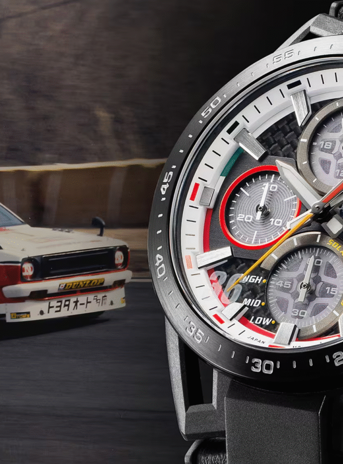 Casio Edifice x Montre Tom's Toyota EFS-S641TMS-1ADR - Motorsports en édition limitée - Cuir véritable - Solaire