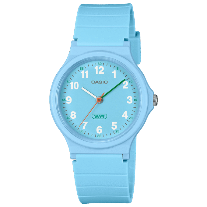 montre classique casio homme design Élégant, bracelet résistant, mouvement précis, Étanche bleu lq 24b 2bdf