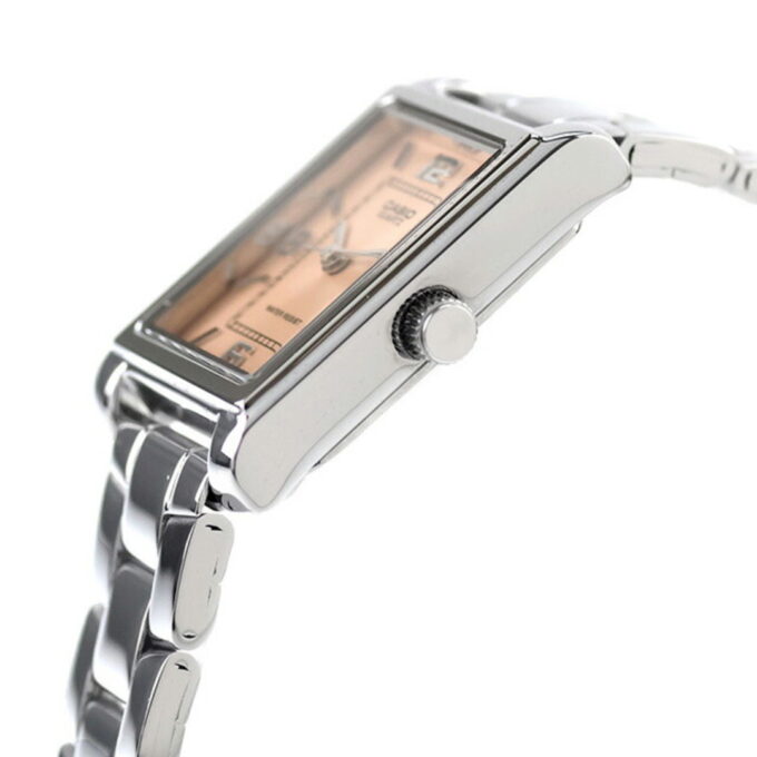 Montre Classique Femme - Design Élégant, Bracelet Acier Inoxydable, Mouvement Quartz, Étanche 50m - Acier - Rose - Référence LTP-1234DD-4ADF