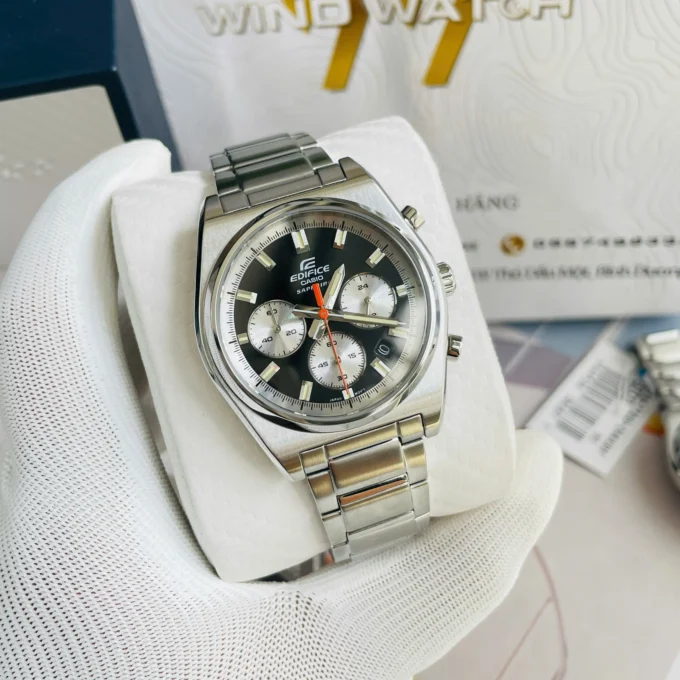 Montre Casio Homme EFB-730D-1AVUDF – Collection Edifice – Chronographe, Acier Inoxydable, Étanche 100m, Bracelet Métal, Cadran Noir – Référence EFB-730D-1AVUDF