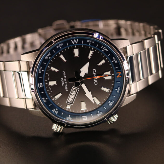 Montre digitale Homme MTD-130D-1A2VDF – Casio – Étanche, Chronographe, Alarme, Acier – Gris – Référence MTD-130D-1A2VDF