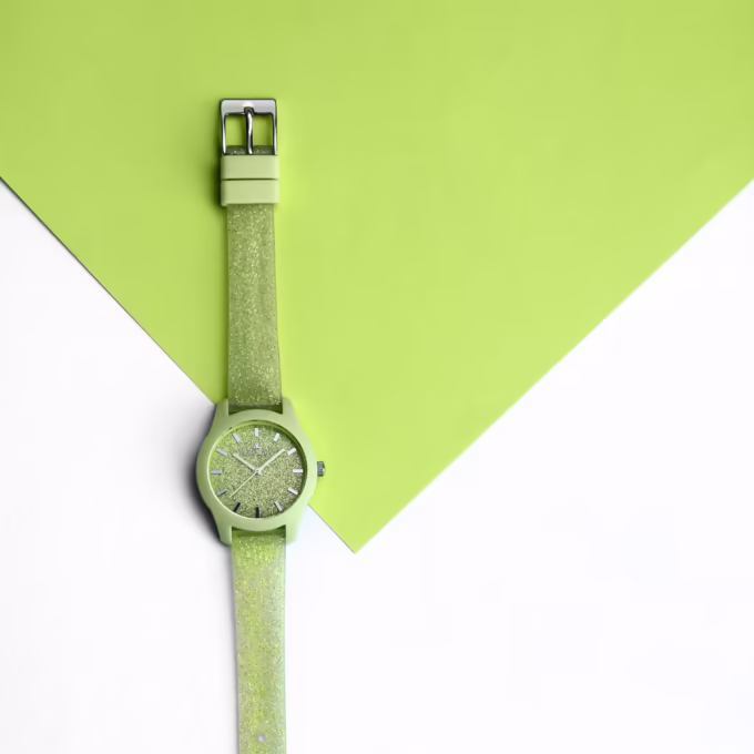 Montre Femme Morellato Doux - Boîtier Synthétique Vert 32mm - Bracelet Polyuréthane - Quartz - Étanche 3 ATM - Garantie 2 ans - R0151163520