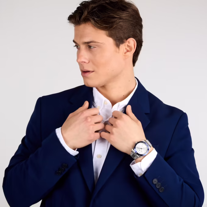 Montre Philip Watch Caribe Sport - Homme - Boîtier 42mm, Étanche 10 ATM, Verre Saphir - Acier Inoxydable - Argent - R8223597113