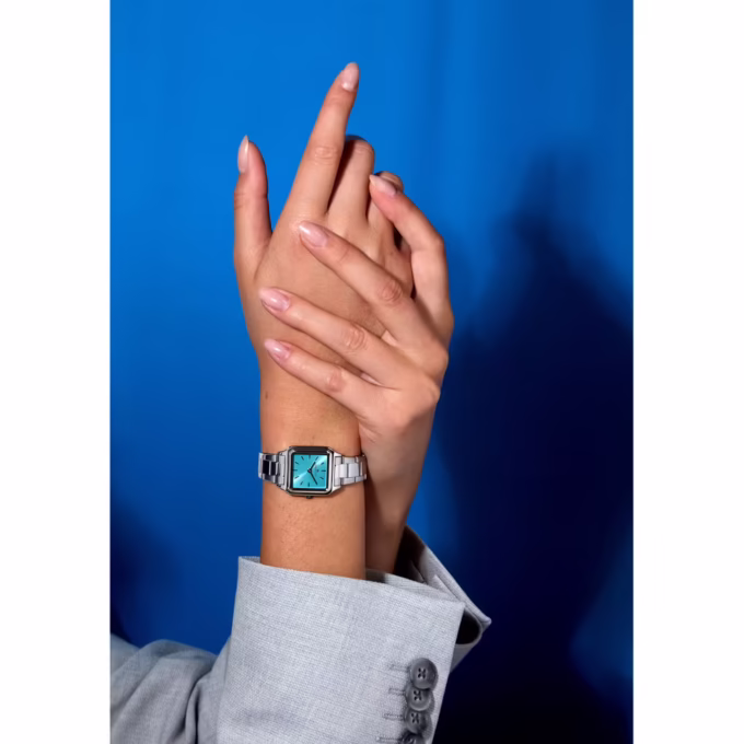 Montre Femme Morellato Dafne Quartz - Acier Inoxydable Argent, Verre Minéral, 31x24mm, 3ATM - Bleue - R0153175502