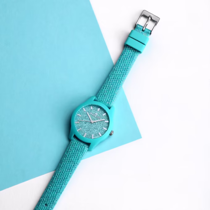 Montre Femme Morellato Doux - Quartz, Étanche 3 ATM, Boîtier 32mm - Polyuréthane - Bleu Clair - R0151163518