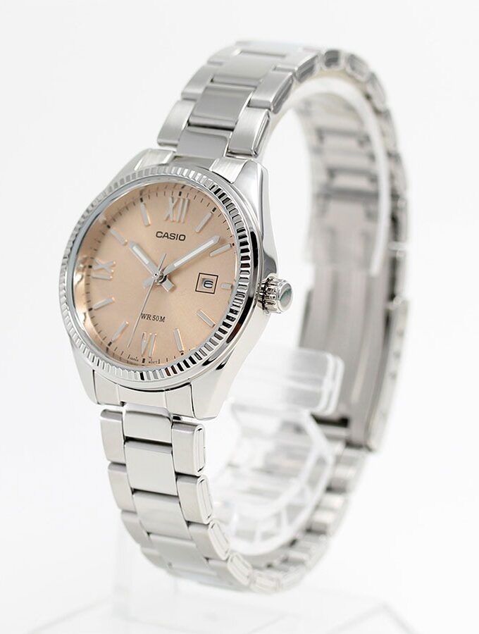 Montre Casio LTP-1302DD-4A2VDF Femme - Bracelet Acier Inoxydable, Résistance 50m, Affichage Analogique, Verre Minéral - Placage Ionique - Rose Gold - LTP-1302DD-4A2VDF