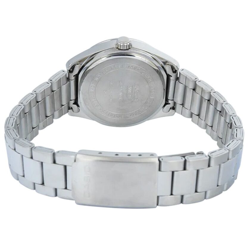 montre casio ltp 1302dd 4a2vdf femme bracelet acier inoxydable, résistance 50m, affichage analogique, verre minéral placage ionique rose gold ltp 1302dd 4a2vdf