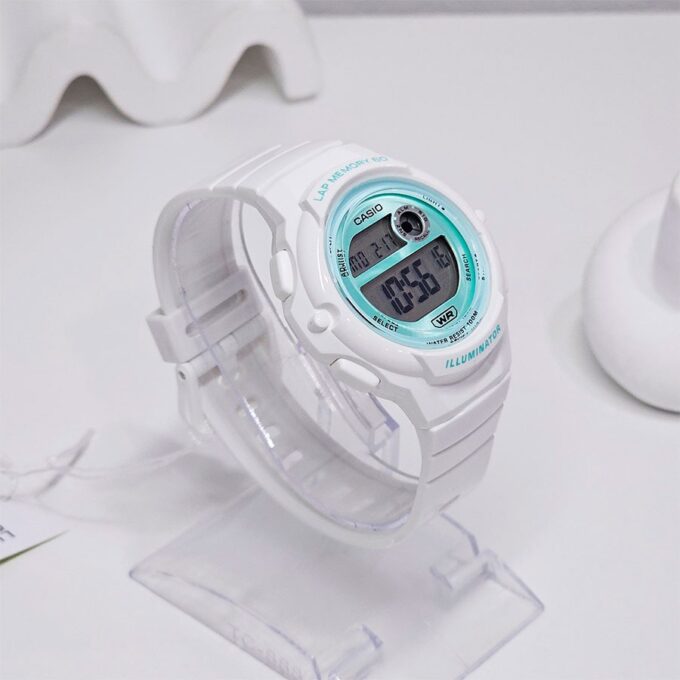 Montre Homme Casio LWS-1200H-7A3VDF - Chronomètre, Double Fuseau Horaire, Résine, Étanche 100m, LED Ambre, Bracelet 125-180mm