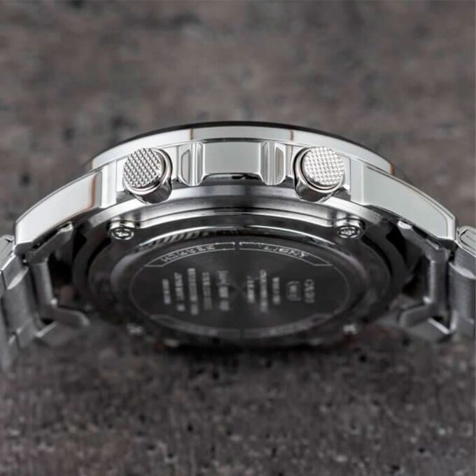 Montre Casio AMW-870DA - Homme - Heure mondiale, Chronomètre, Alarme, LED ambre - Acier inoxydable - Argent - AMW-870DA-2A2VDF