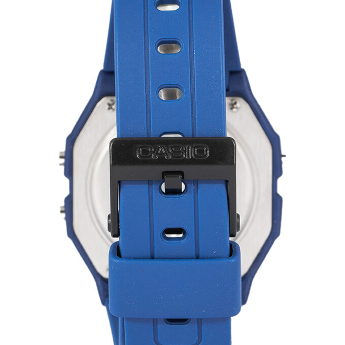 Montre Casio - Unisexe - Chronomètre 1/100e, Alarme quotidienne, Éclairage LED, Calendrier automatique - Résine bio - Vert - F-91WB-2A1DF