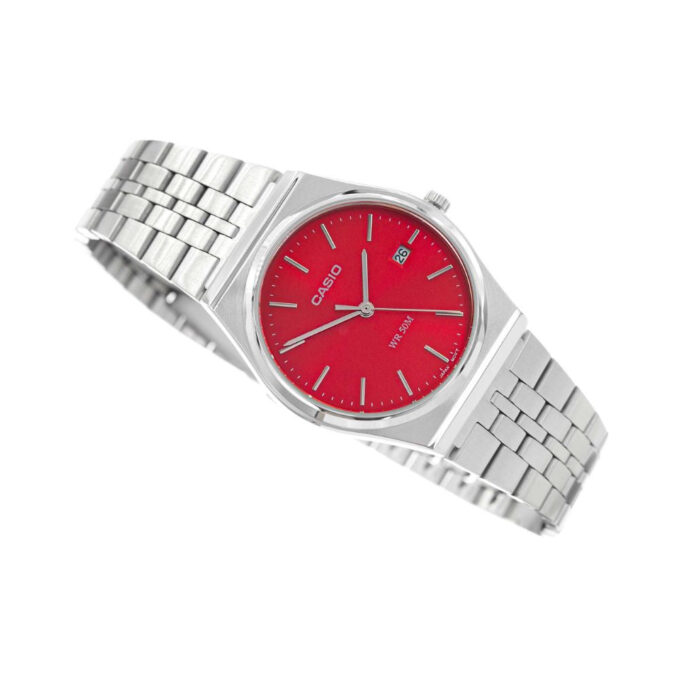 Montre Homme Casio MTP-B145D-4A2VDF - Acier Inoxydable, Bracelet Acier, Etanche 50 M, Verre Minéral, Date - Argenté