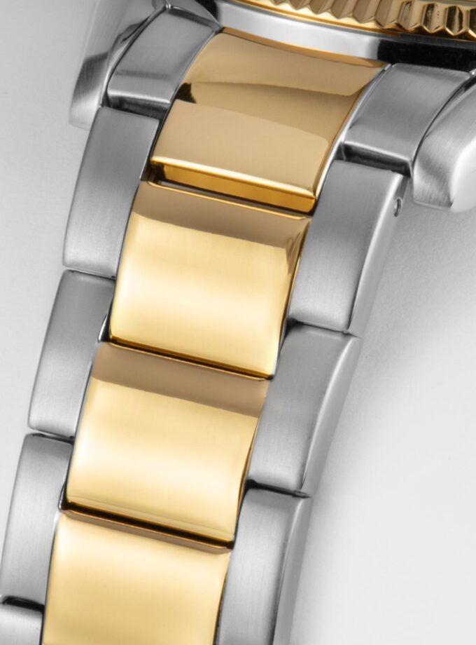 Montre Homme Jacques Lemans - Quartz 40mm - Acier Inoxydable Doré /Argent /Noir - Étanche 10ATM - Garantie 2 ans - 50-3I