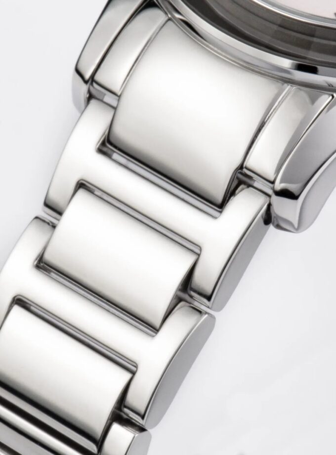 Montre Femme Jacques Lemans - Venise 1-2151L – Acier Inoxydable, Verre Cristal Trempé, 50 Mètres, 38 mm – Argenté/Rose