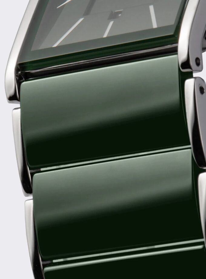 Montre Homme Jacques Lemans – Quartz, Boîtier Rectangulaire Acier Inoxydable Argent, Cadran Bleu Foncé, Bracelet Métal Bicolore, Date, Garantie 2 Ans - 1-1939G