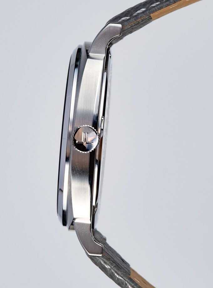 Montre Homme Jacques Lemans 1-1943I – Quartz, Cadran Gris, Bracelet Cuir, Boîtier Acier 42 mm, Étanche 10 ATM