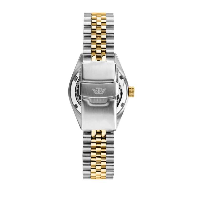 montre femme philip watch caribe heure et date acier inoxydable, 31 mm, cristal de saphir, traitement antireflet, boucle de plongée c, boutons et verrouillage de sécurité Étanche 10 atm, argent r8253597656