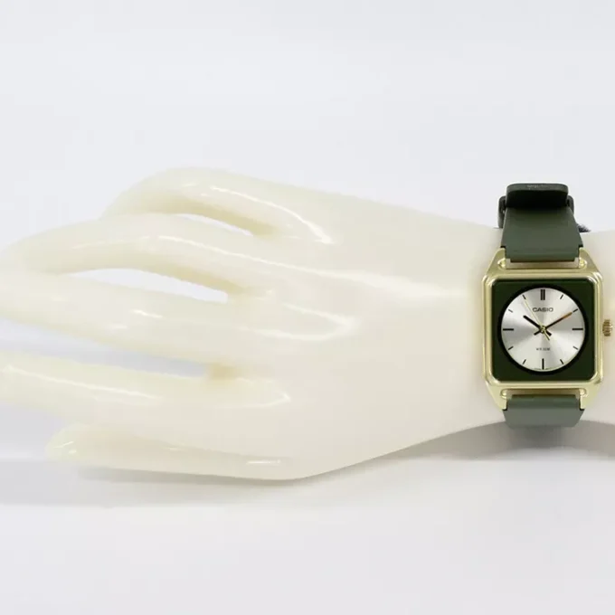 Montre homme Casio - Analogique, Résine, Aluminium, Verre minéral, Précision ±20s/mois, Étanche 50m, Autonomie 3 ans - Vert - MTP-B170-3EVDF