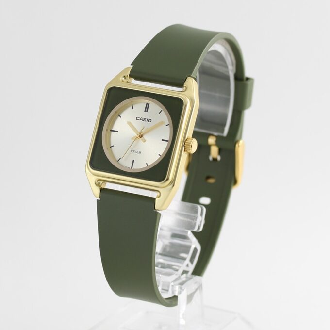 Montre homme Casio - Analogique, Résine, Aluminium, Verre minéral, Précision ±20s/mois, Étanche 50m, Autonomie 3 ans - Vert - MTP-B170-3EVDF