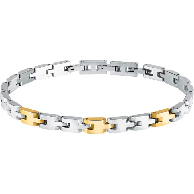 bracelet homme sector basic szs117 – inoxydable, argent, 19.5 cm, 20.2 g, certificat authenticité, emballage original