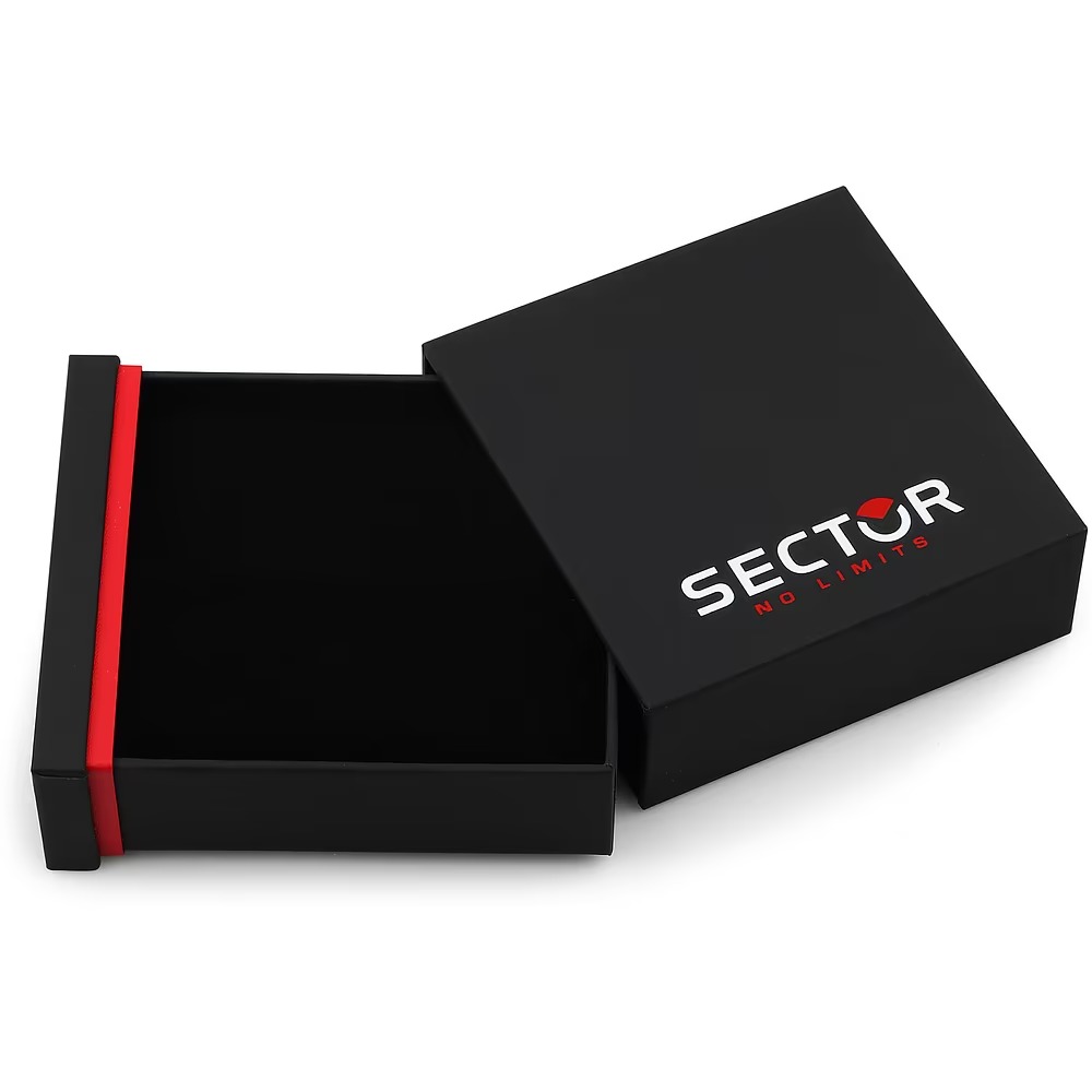 bracelet homme sector basic szs117 – inoxydable, argent, 19.5 cm, 20.2 g, certificat authenticité, emballage original