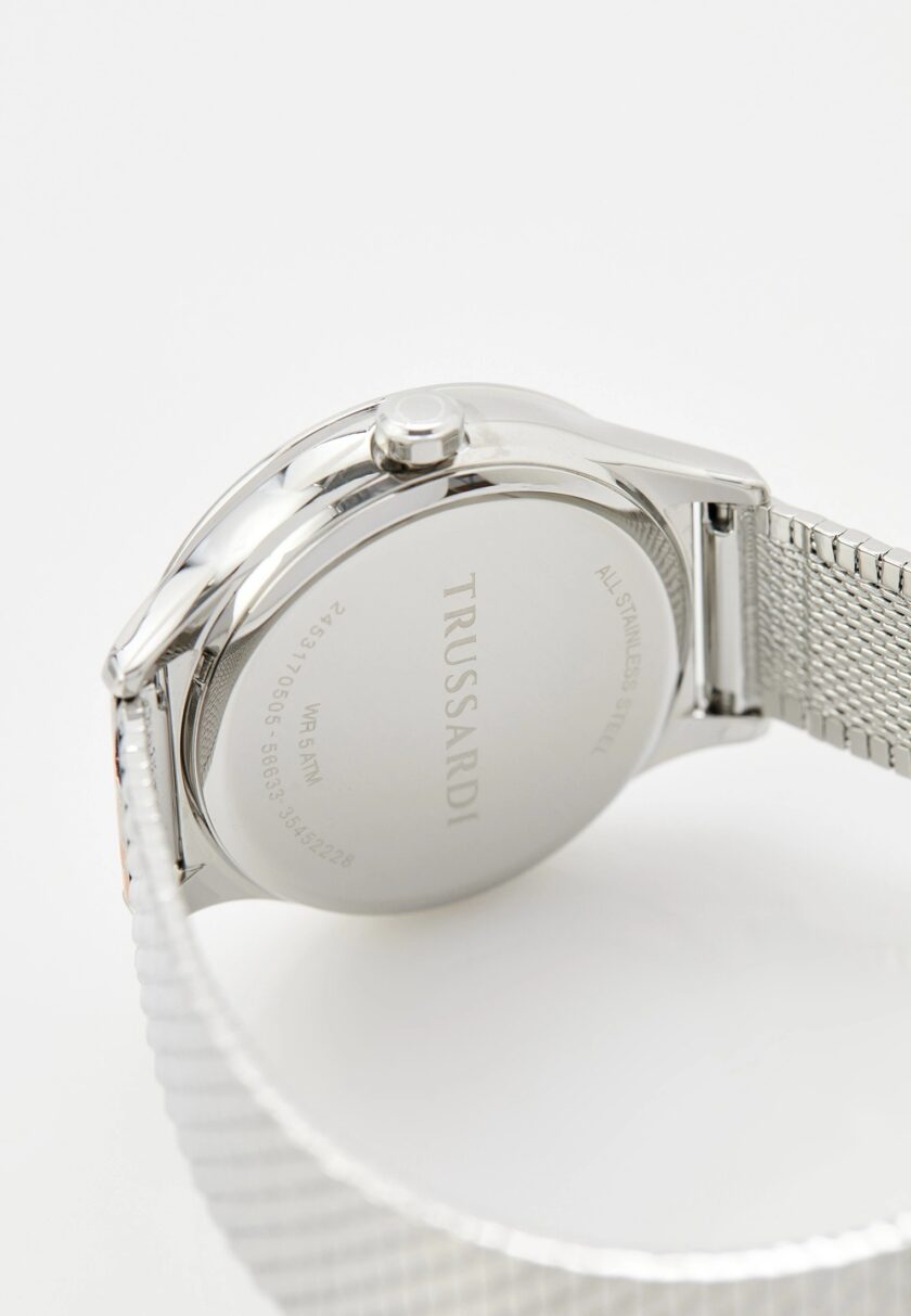 montre femme city life quartz miyota acier inoxydable argenté/rose doré, bracelet milanais, etanche 50 mètres, cadran blanc, 35 mm r2453170505