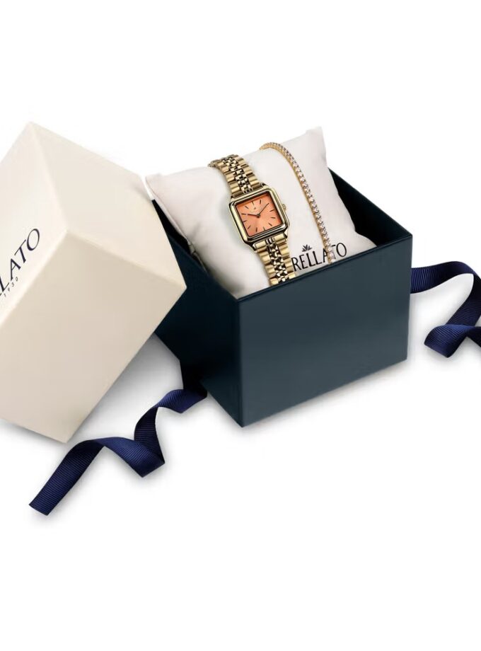 Montre femme Morellato Dafne acier inoxydable Doré, boîtier 31x24mm, verre minéral, bracelet acier, quartz, étanche 3 atm, boucle déployante, garantie 2 ans, réf. R0153175507