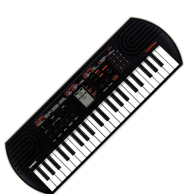 Piano Clavier arrangeur portable enfants 44 touches SA-81H2 – 100 sons, 50 rythmes, 10 chansons intégrées – Multicolore