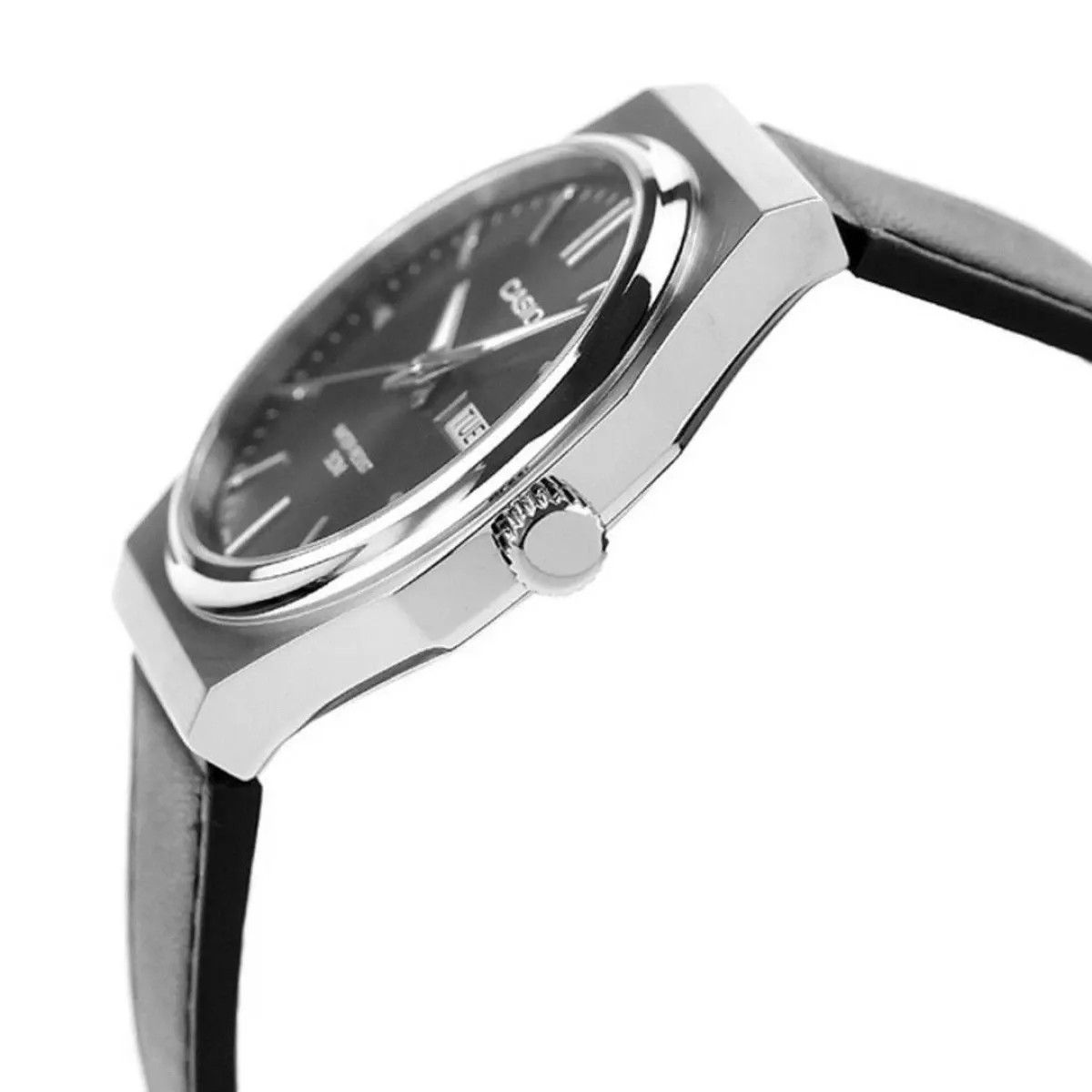 montre homme casio mtp e735l 8avdf – cadran gris foncé, bracelet cuir, style élégant, affichage analogique – cuir – gris foncé – mtp e735l 8avdf