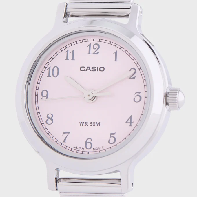 Montre Femme Casio LTP-B170D-4BVDF – Acier Inoxydable, Bracelet Maille, Verre Minéral, Etanche 50m, Précision ±20s/mois, Autonomie 3 ans – Argenté