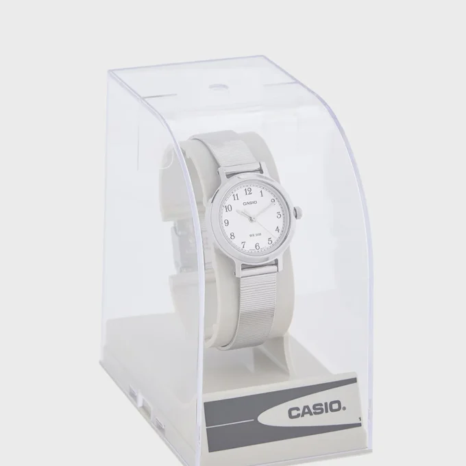 Montre Femme Casio LTP-B170D-7BVDF - Quartz, Boîtier Acier Inoxydable 35 mm, Verre Minéral, Etanche 5 ATM - Argent