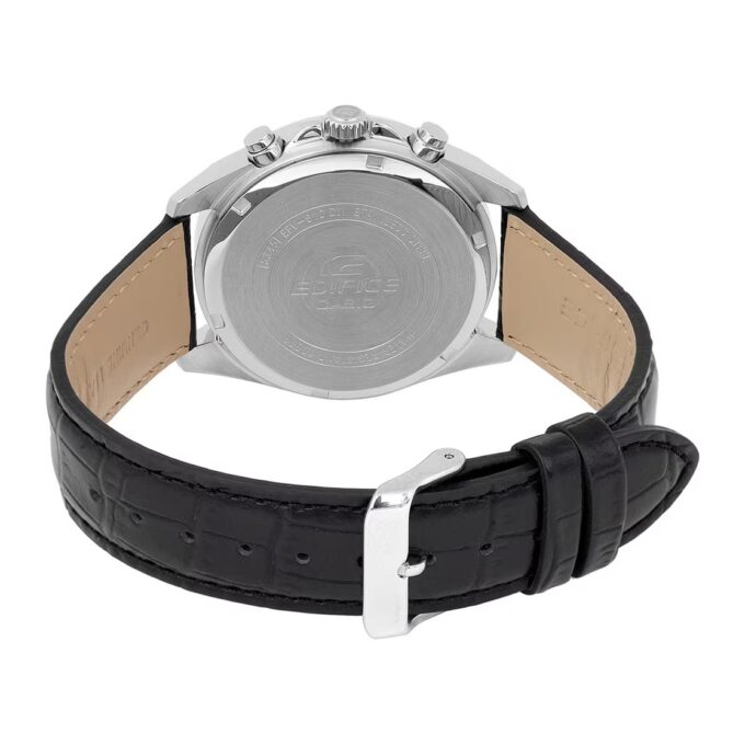 Montre Homme Casio EFV-610EL-5AUDF – Chronographe, Acier inoxydable, Bracelet cuir, Étanche 100m, Date, Verre minéral, 48,6 mm, Marron