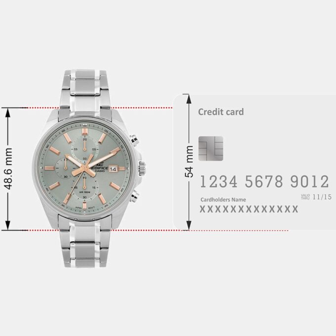 Montre chronographe homme Casio ED663 EFV-610DE-3AUDF – Acier inoxydable – Bleu – Analogique – 130g – Pile incluse – Origine Chine