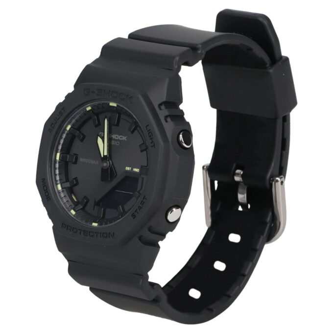 Montre Casio GMA-P2100SA-1A2DR - Analogique et Numérique - Affichage 24h/AM-PM, Chronographe, 5 Alarmes, Calendrier Automatique, Éclairage LED Super Illuminator, Résistant aux Chocs - Noir - Référence GMA-P2100SA-1A2DR