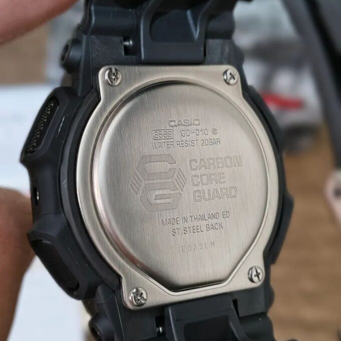 Montre G-SHOCK Homme Super Illuminator, Heure Universelle, Chronomètre, Compte à rebours, 5 Alarmes, Calendrier, Format 12/24h - GD-010-1A1DR