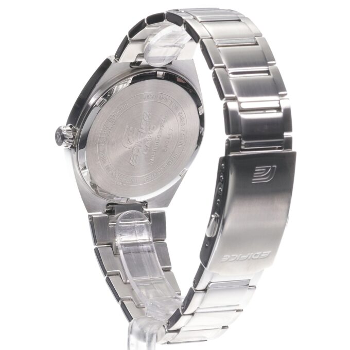 Montre Casio Edifice EFB-109D-2AVDF Homme – Chronographe, Dateur, Verre Saphir, Boîtier Acier Argent, Bracelet Acier Déployante, 38 mm, 100 m Étanche, Chic, Quartz,
