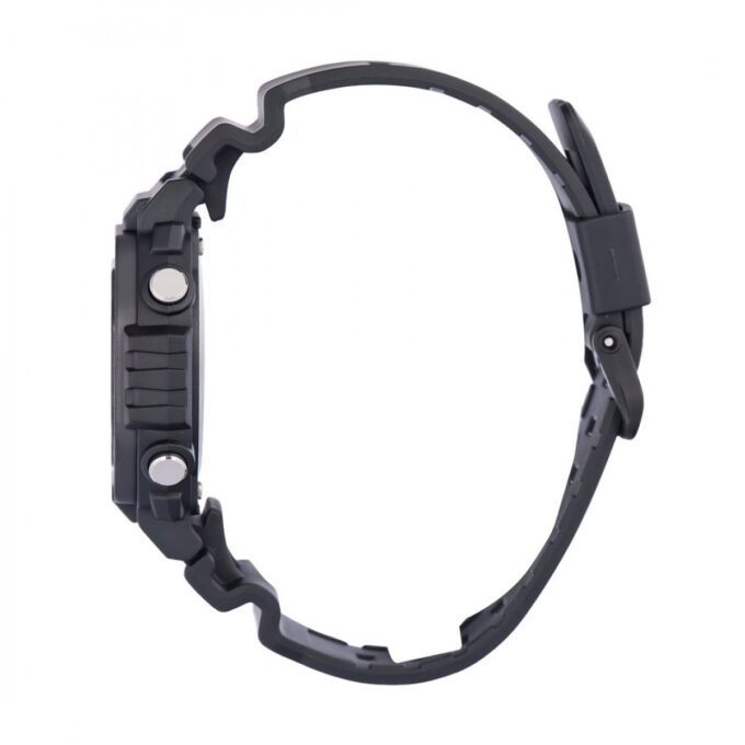 Montre Sport Homme Casio – Résine et Acier Inoxydable, Quartz Digital, Étanche 100m, Verre Résine, Lunette Noire Plaquée Ionique, Double Fuseau Horaire, Chronomètre 1/100s, Compte à Rebours 24h, Alarme Quotidienne, Rétroéclairage LED Ambre, Autonomie 10 Ans – MWD-110HB-1BVDF