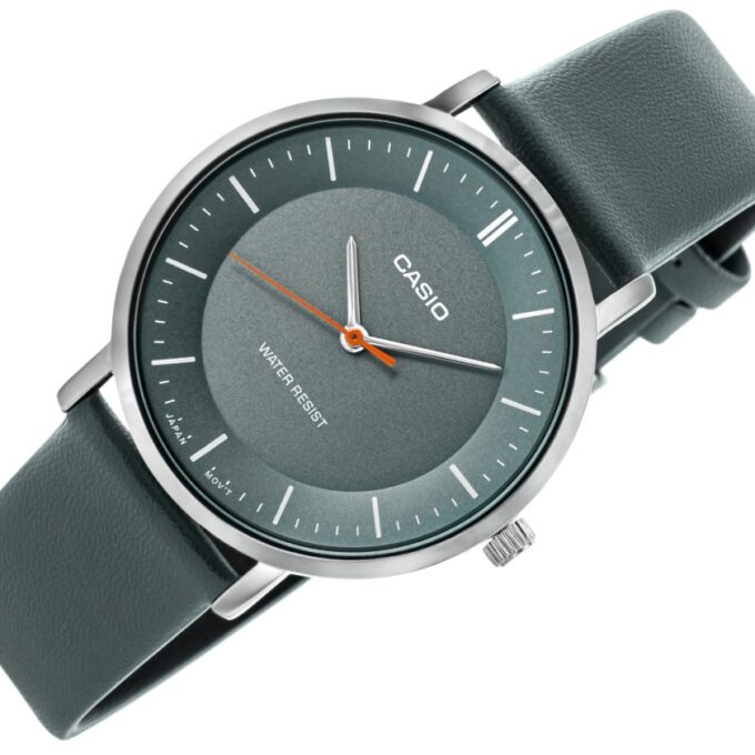 Montre Casio Enticer Homme Cadran Gris Analogique - Acier Inoxydable - Gris - MTP-VT04L-8EDF